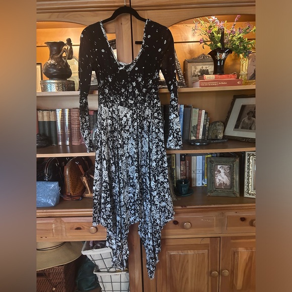 Free People Lavina Floral Ombre Midi Dress XS - Picture 3 of 6